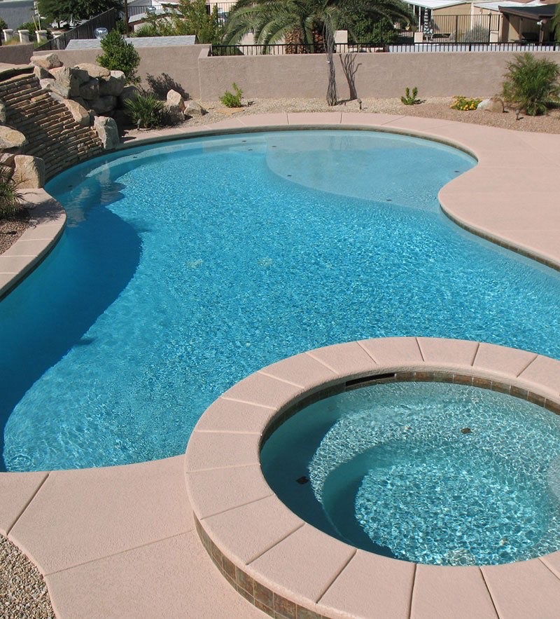 Sparkling backyard pool in Phoenix